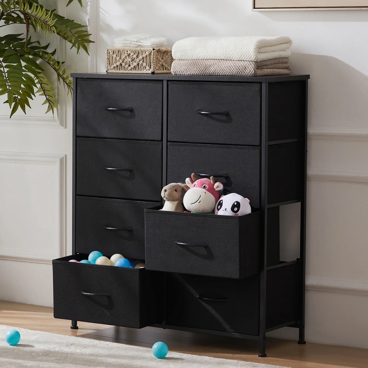 MCQ Fabric Storage Cabinet Modern Living Room Organizer