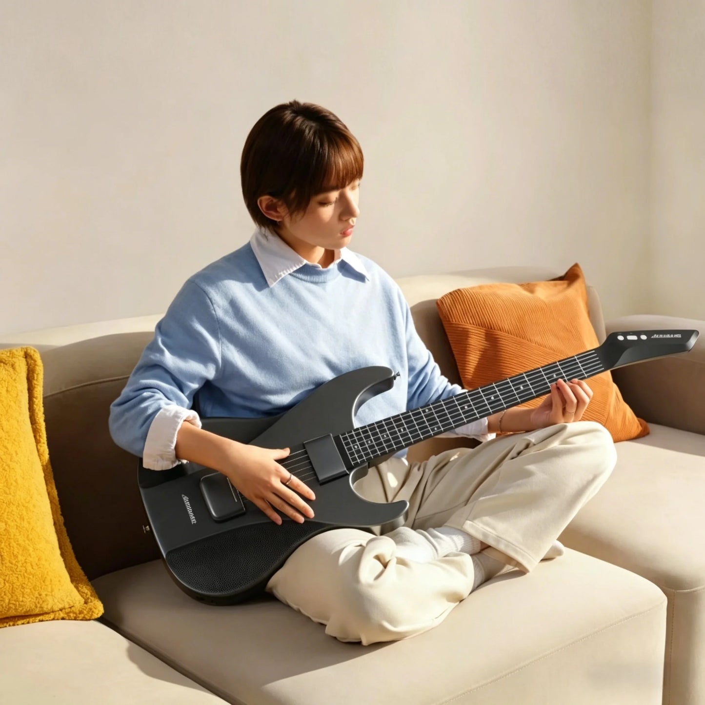 AeroBand Pain Free Silicone String Electric Guitar Nine Styles