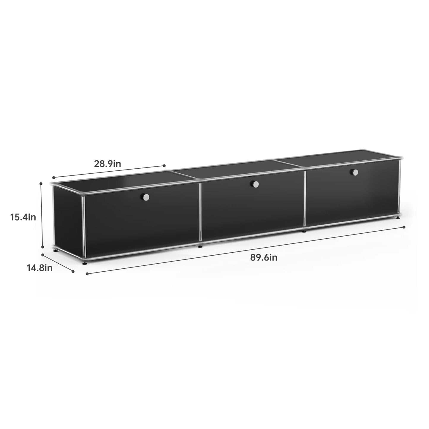 Modern Stainless Steel Storage Cabinet For Living Room TV Stand