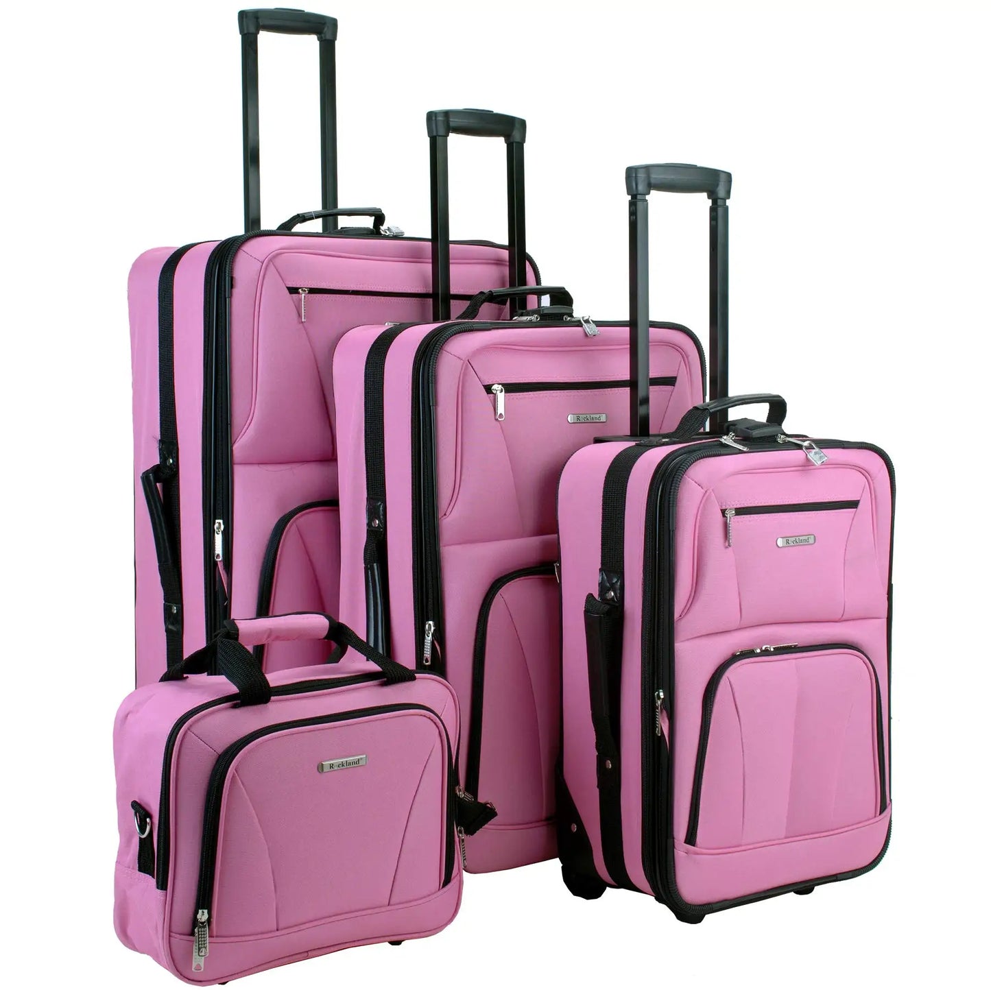 Fashion Softside Luggage Set Expandable Tote And Upright