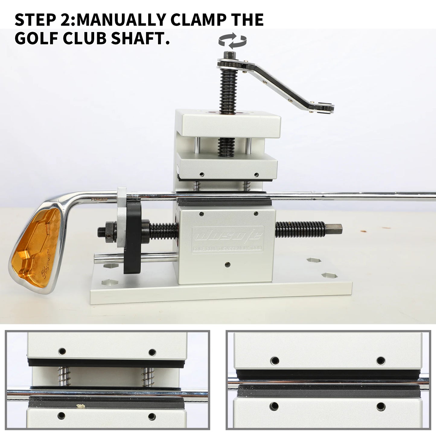 Wosofe Golf Shaft Puller And Clubhead Remover CNC Aluminum Alloy Tool