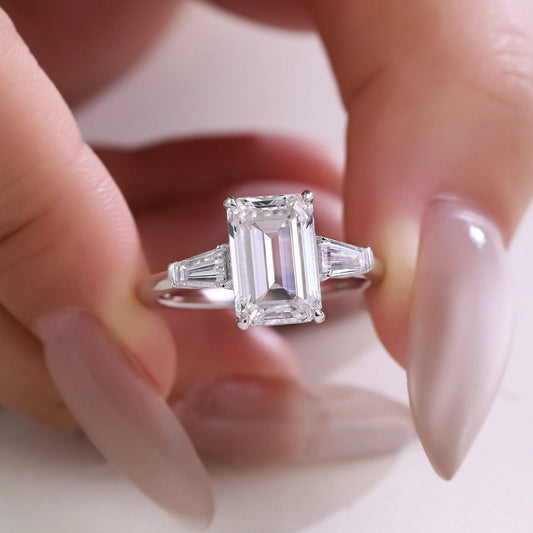 LYEE CYEE Moissanite Ring Elegant Fine Jewelry Gift