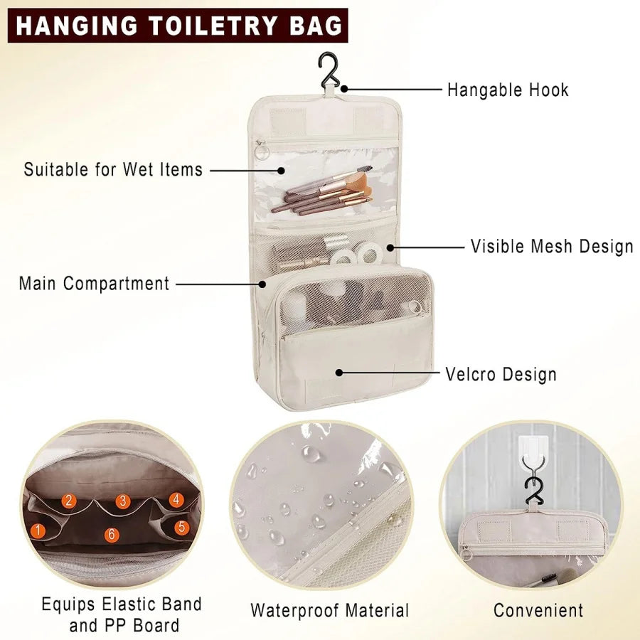 Polyester Travel Packing Cubes Luggage Storage Organizer Bags Set Portable