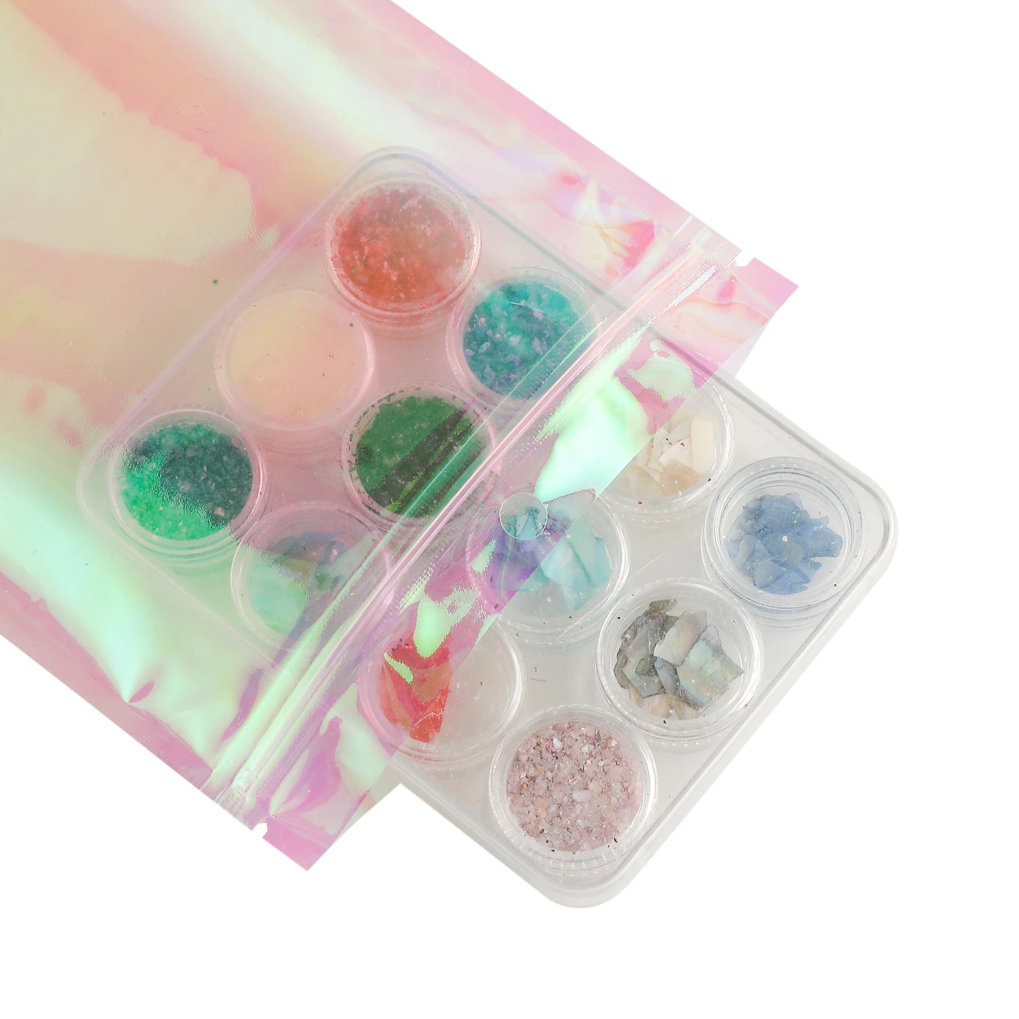 VoluPack Eco Friendly Clear Mylar Bags Holographic Reusable Pouches