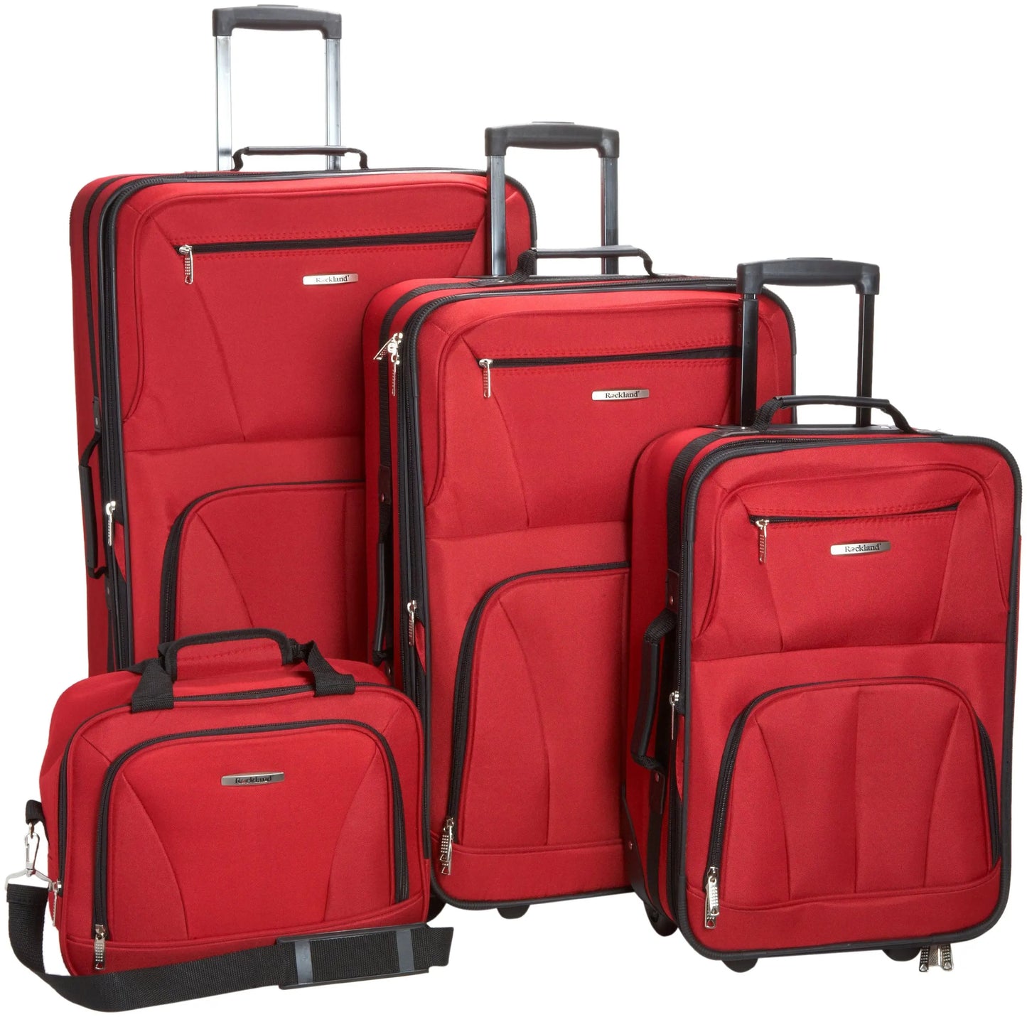Fashion Softside Luggage Set Expandable Tote And Upright