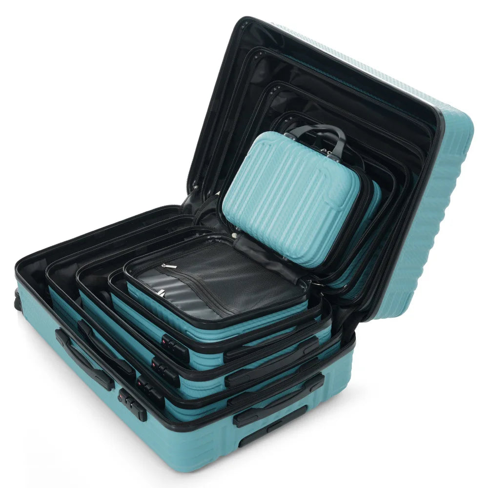 ABS Hardshell Luggage Set With Spinner Wheels And TSA Lock