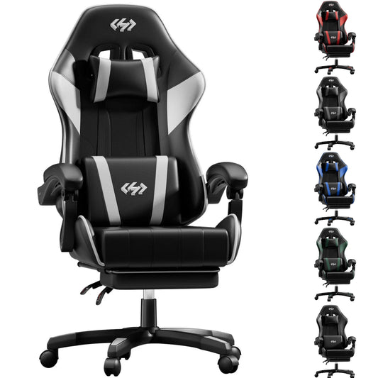 FRODROVIA Ergonomic Gaming Chair With Adjustable Height And Lumbar Support