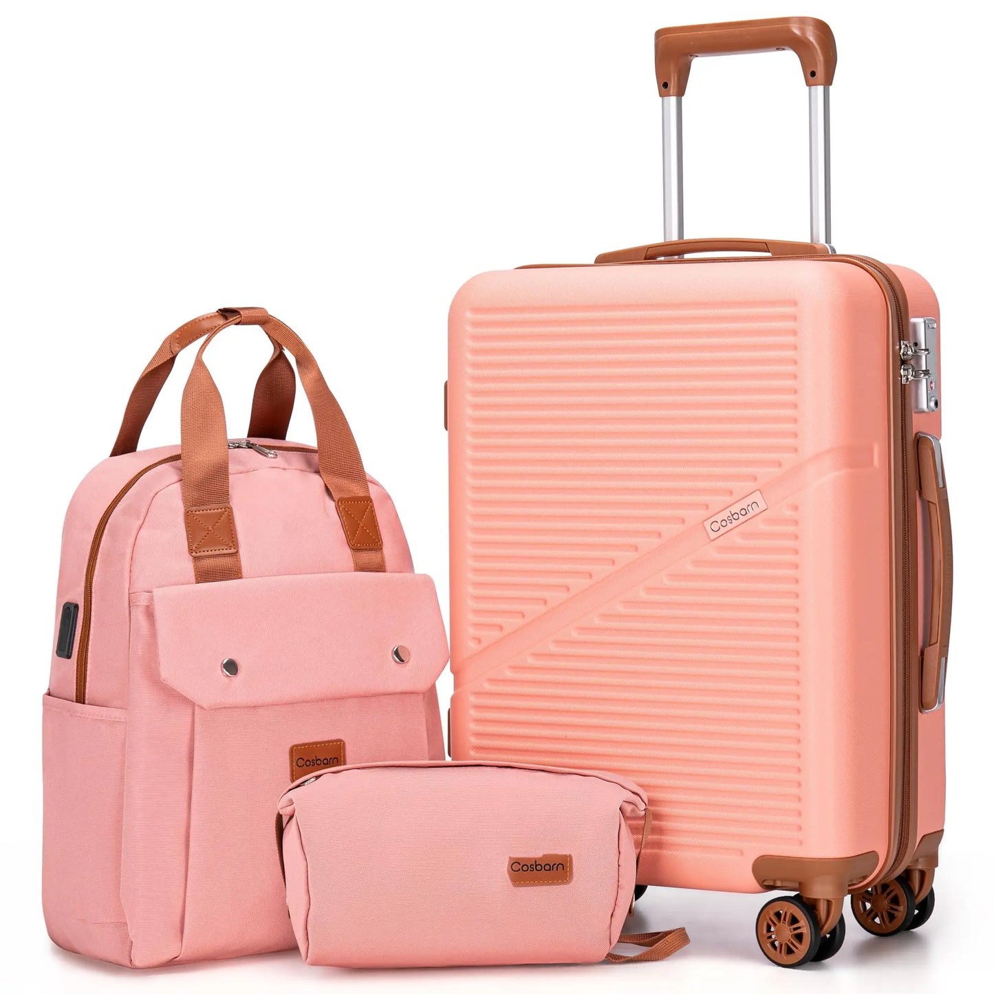 Carry On Luggage Set Airline Approved Hardside Suitcases With Wheels