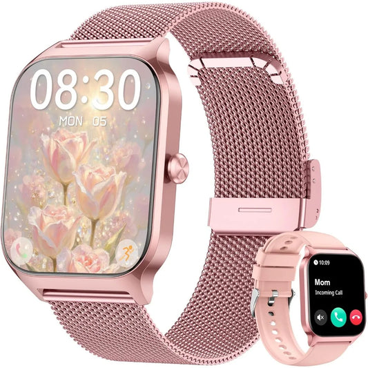 Smart Watch Fitness Tracker 1.85 Inch Display Heart Rate Waterproof