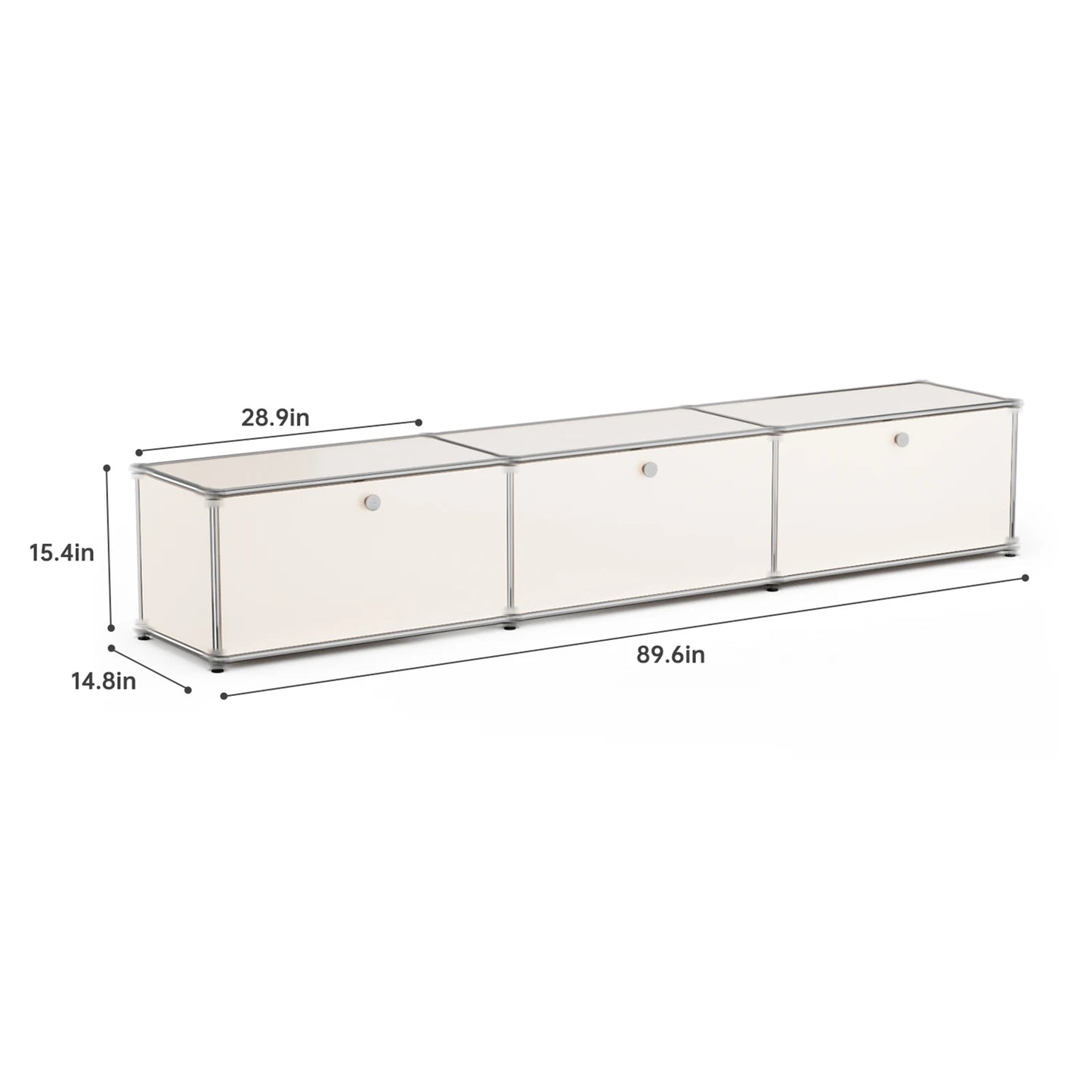 Modern Stainless Steel Storage Cabinet For Living Room TV Stand