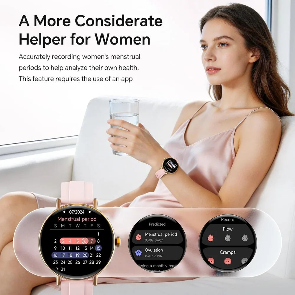 Smart Watch for Women Activity Tracker Call and Fitness Features