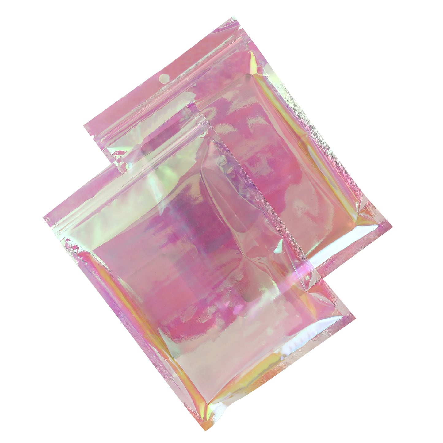 VoluPack Eco Friendly Clear Mylar Bags Holographic Reusable Pouches