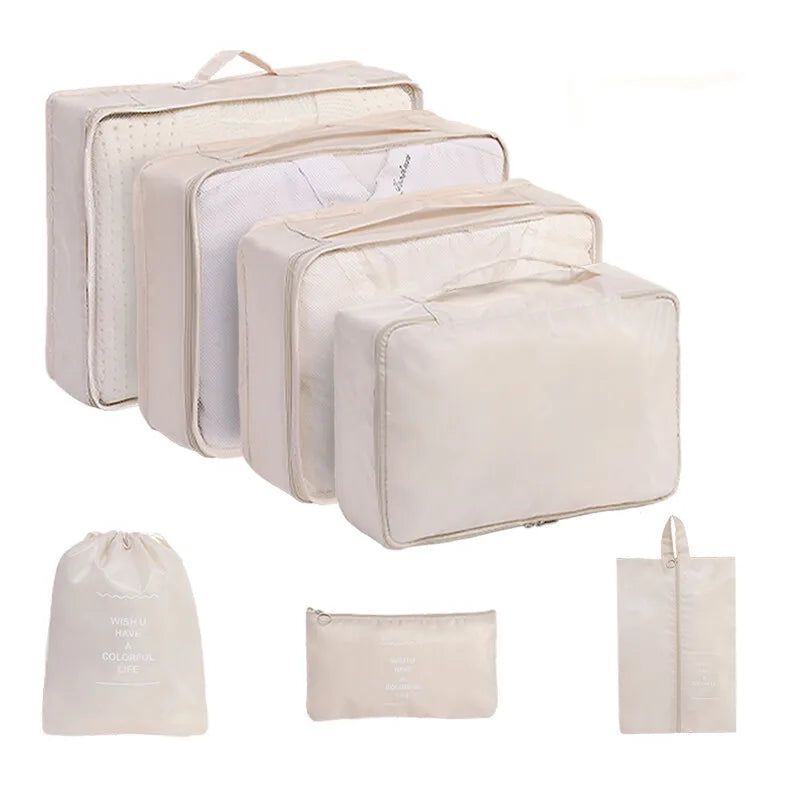 Travel Organizer Packing Cubes Set 7 To 11 Pcs Polyester Bags