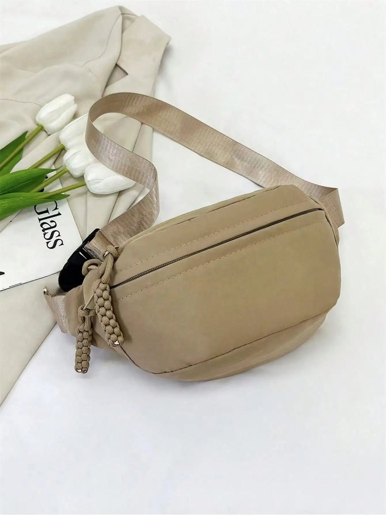 Women's Canvas Shoulder Bag Crossbody Purse For Outdoor Sports
