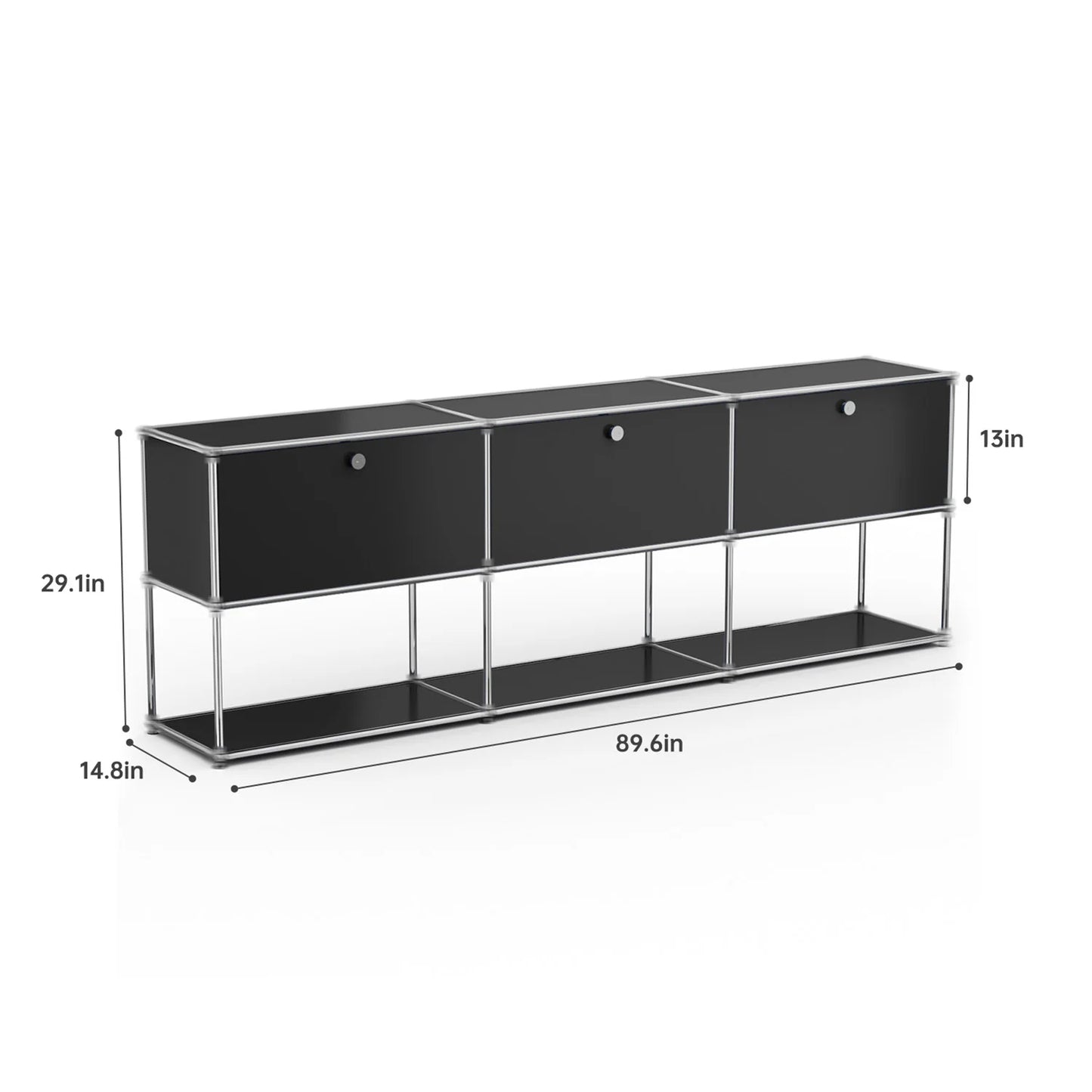 Modern Stainless Steel Storage Cabinet For Living Room TV Stand
