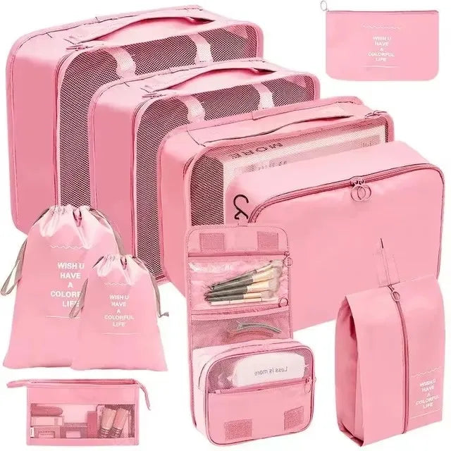 Travel Organizer Packing Cubes Set 7 To 11 Pcs Polyester Bags