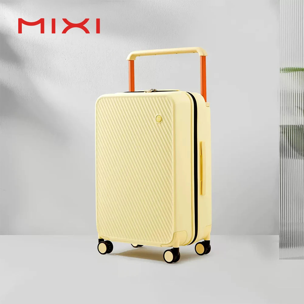 Mixi Gorgeous Wide Handle Hardside Suitcase Carry On Cabin Luggage