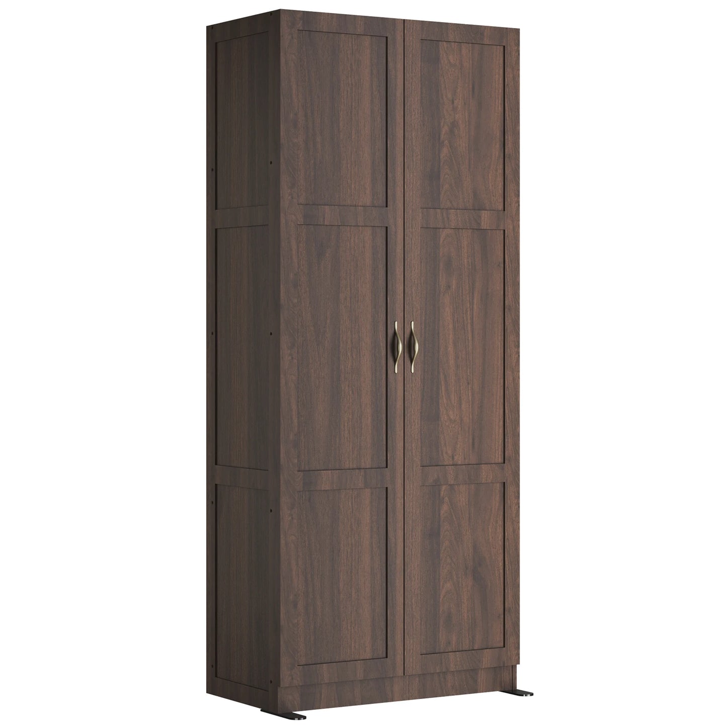 JHK Wooden Living Room Storage Cabinet Large Capacity Organizer