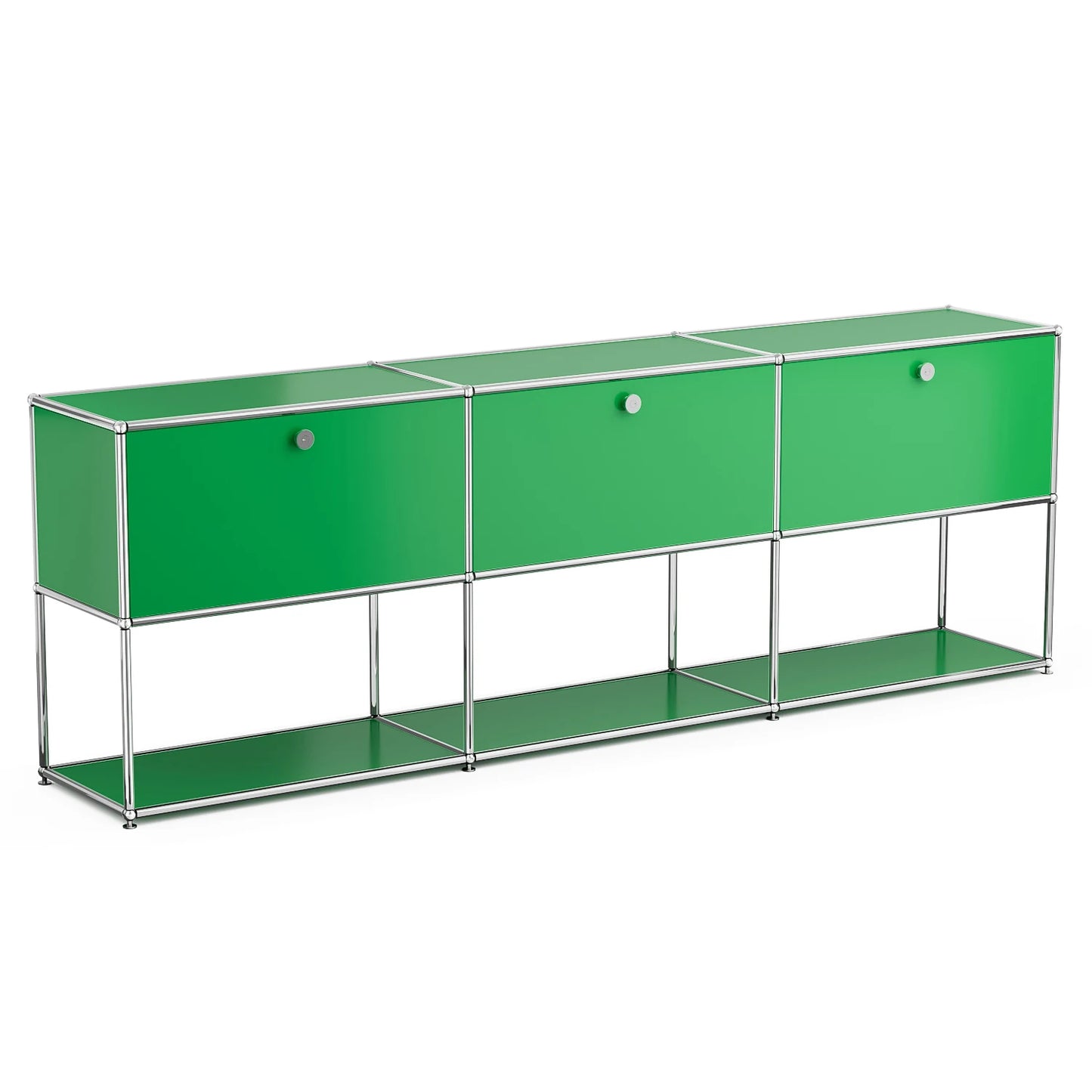 Modular Sideboard Storage Cabinet With Metal Frame