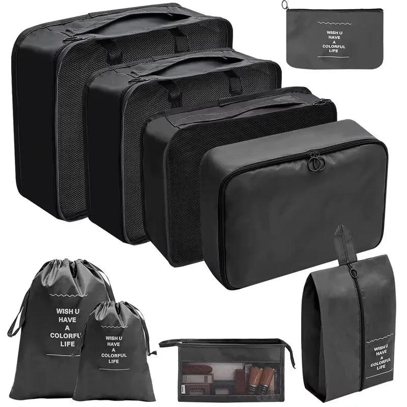 Travel Organizer Packing Cubes Set 7 To 11 Pcs Polyester Bags