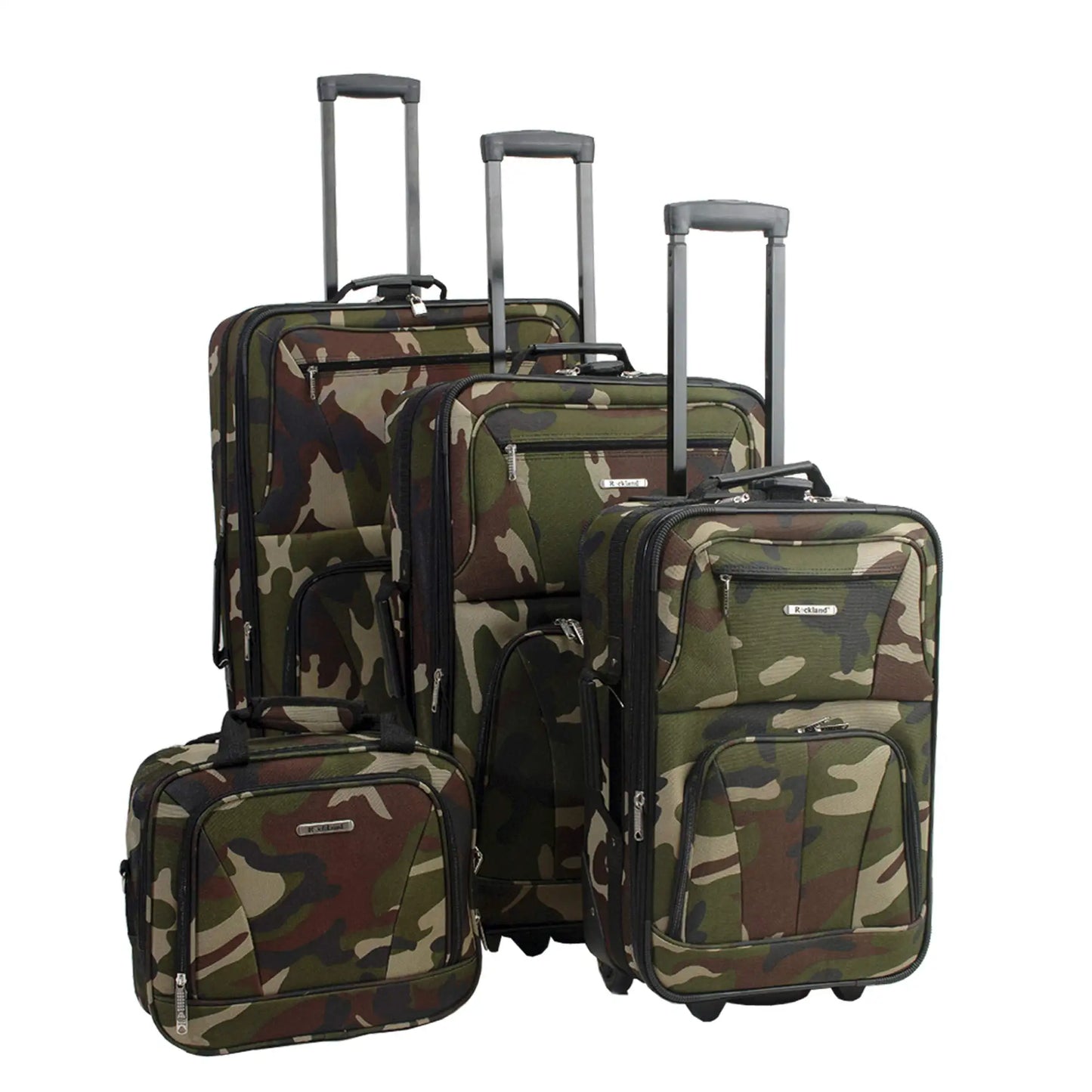 Fashion Softside Luggage Set Expandable Tote And Upright
