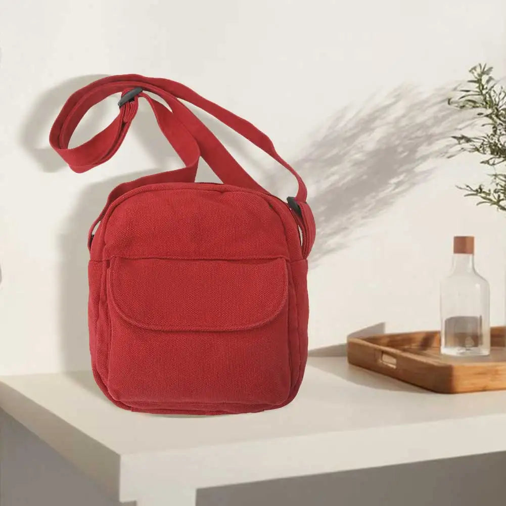 Canvas Crossbody Bag For Women Adjustable Strap Satchel Purse Travel