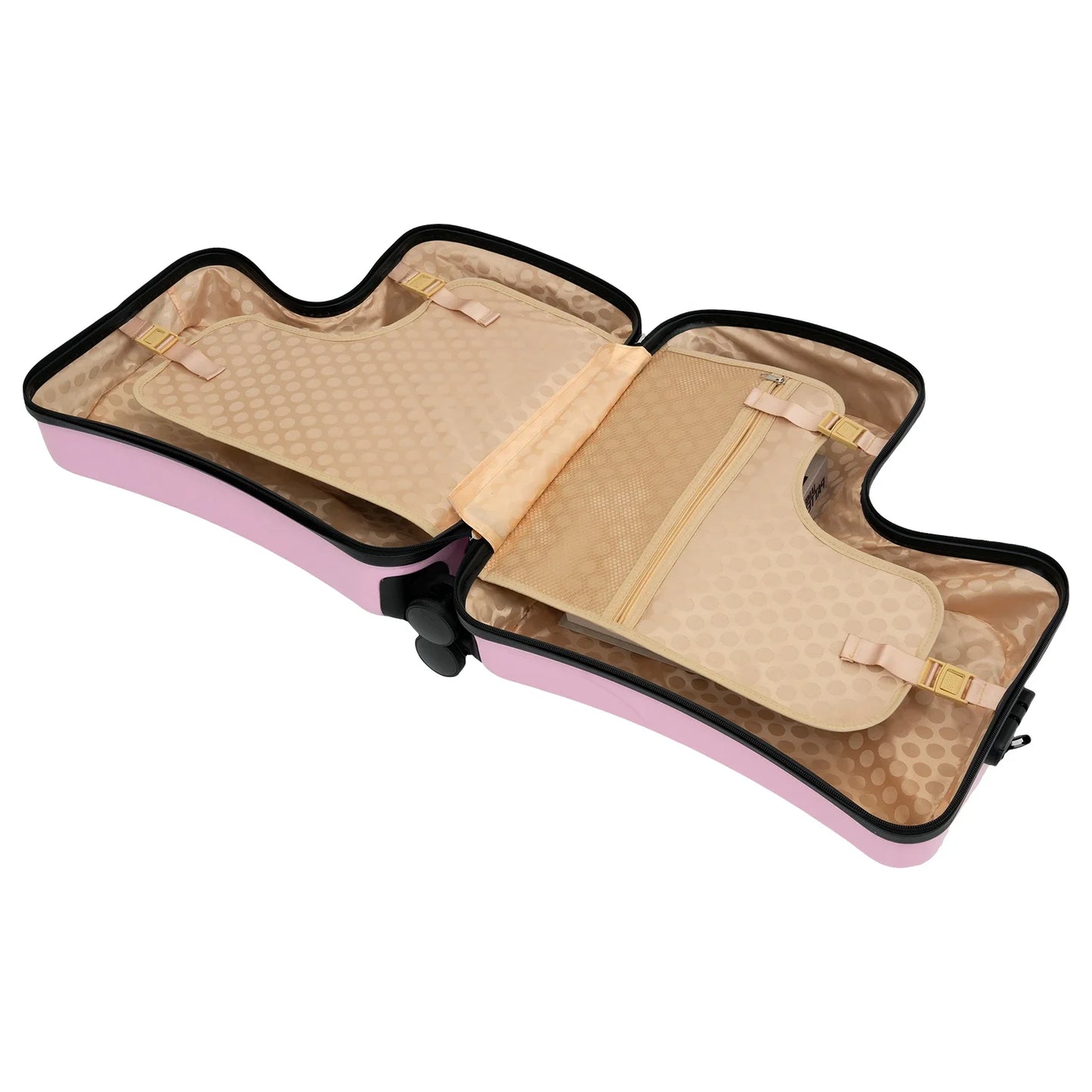 Bymaocar Kids Travel Trolley Luggage Ride On Suitcase With Seat Belt