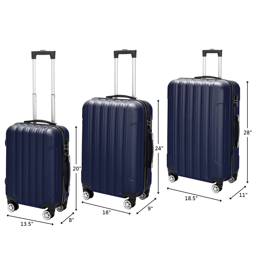 N101 Hardside Luggage Set With Spinner Wheels For Travel