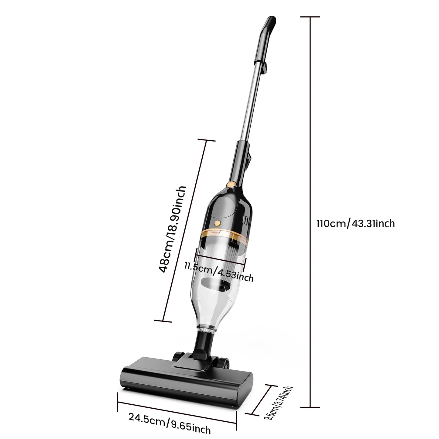 INSE Corded Vacuum Cleaner 600W 3In1 Hard Floor Pet Hair