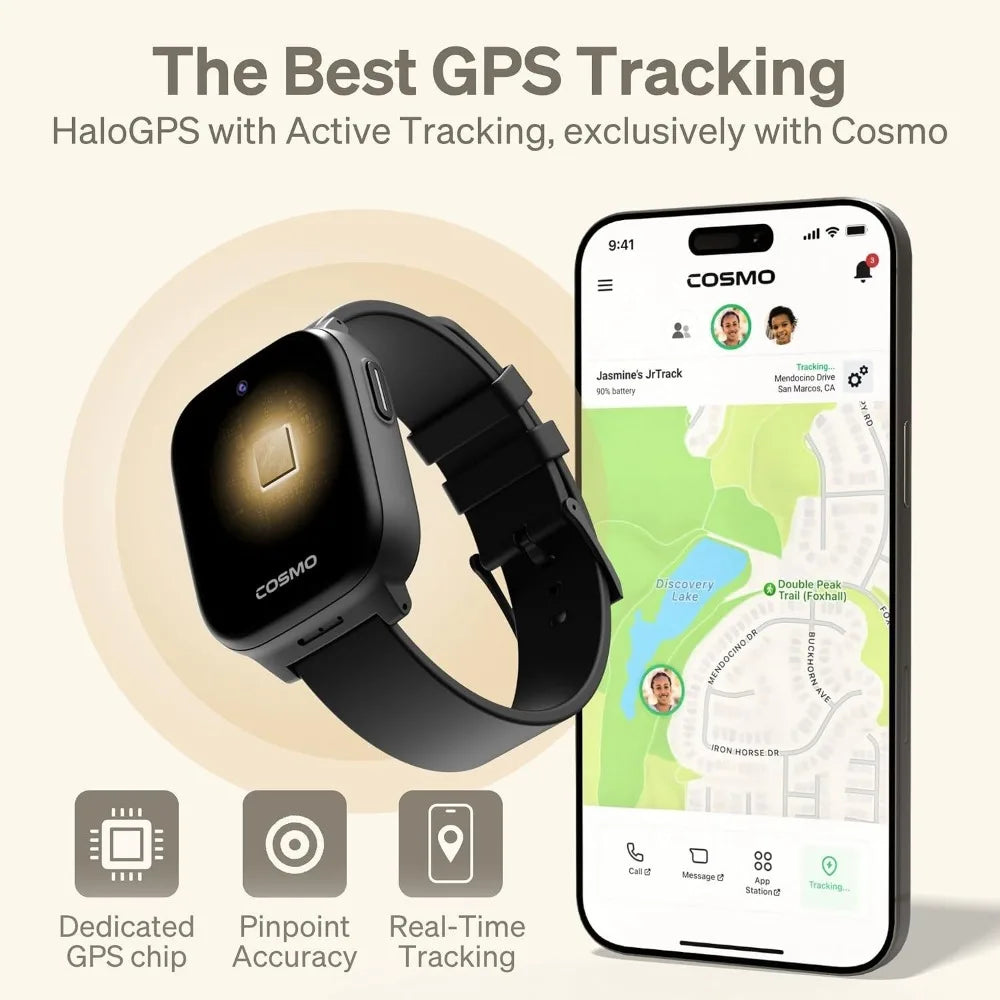 Children's Smart Watch GPS Tracking Calls Text Parental Controls SOS