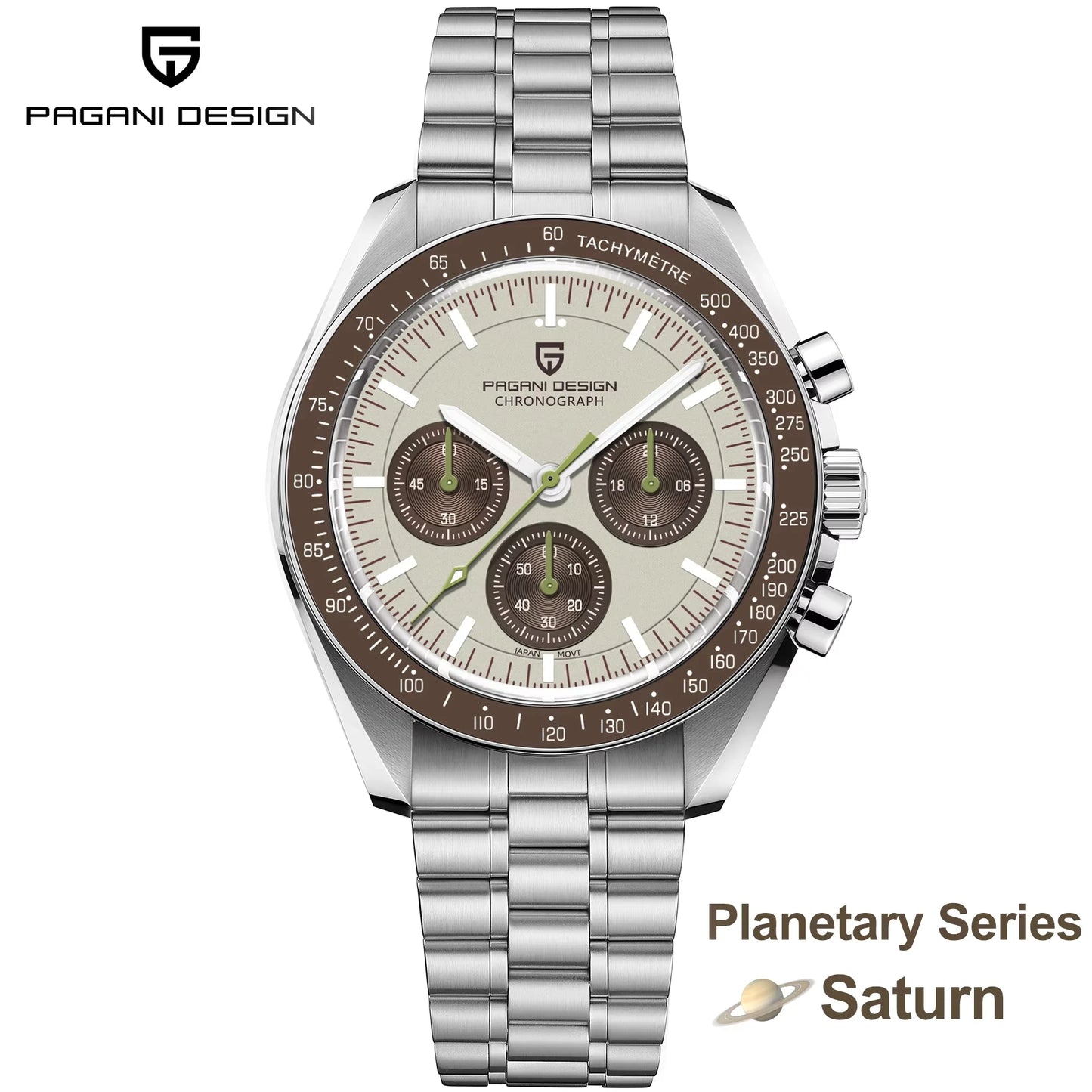 PAGANI DESIGN Luxury Quartz Chronograph Watch for Men with Date