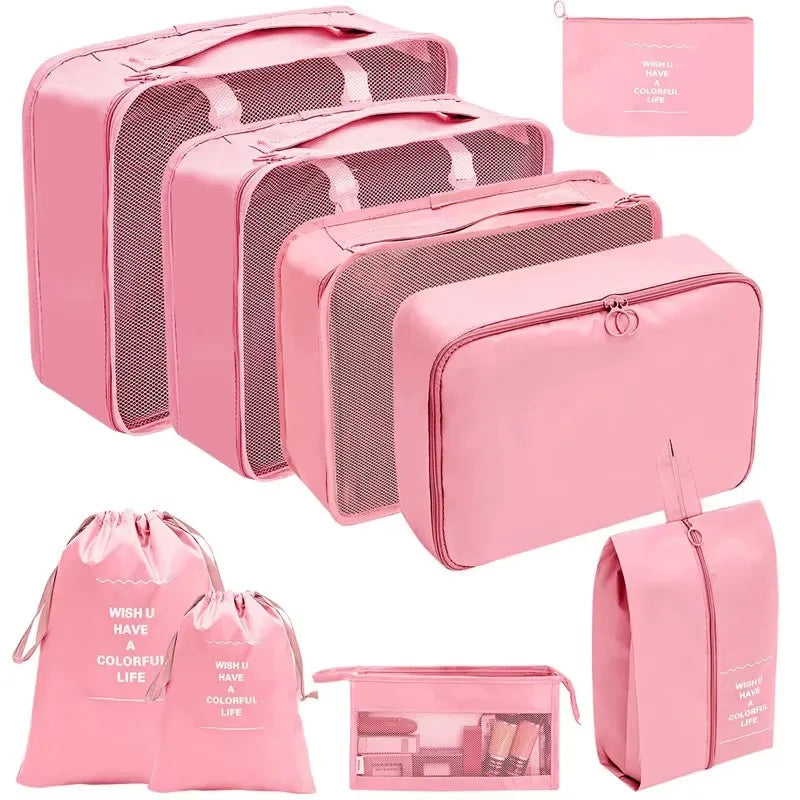Travel Organizer Packing Cubes Set 7 To 11 Pcs Polyester Bags