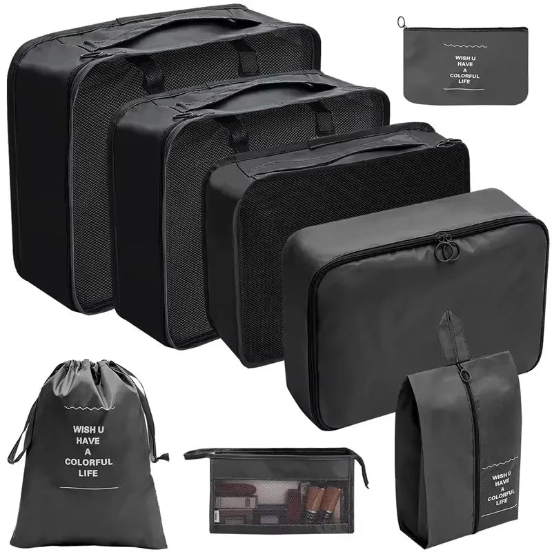 Travel Organizer Packing Cubes Set 7 To 11 Pcs Polyester Bags