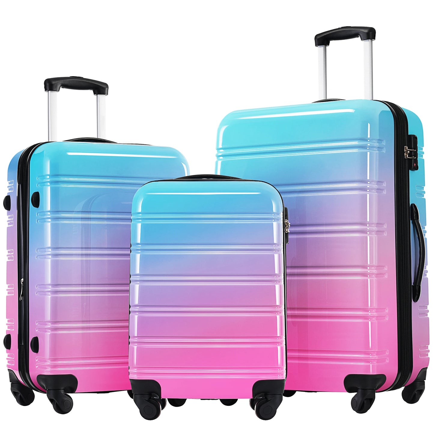 Hardshell Luggage Set 3 Piece Expandable Lightweight Spinner Wheels TSA Lock