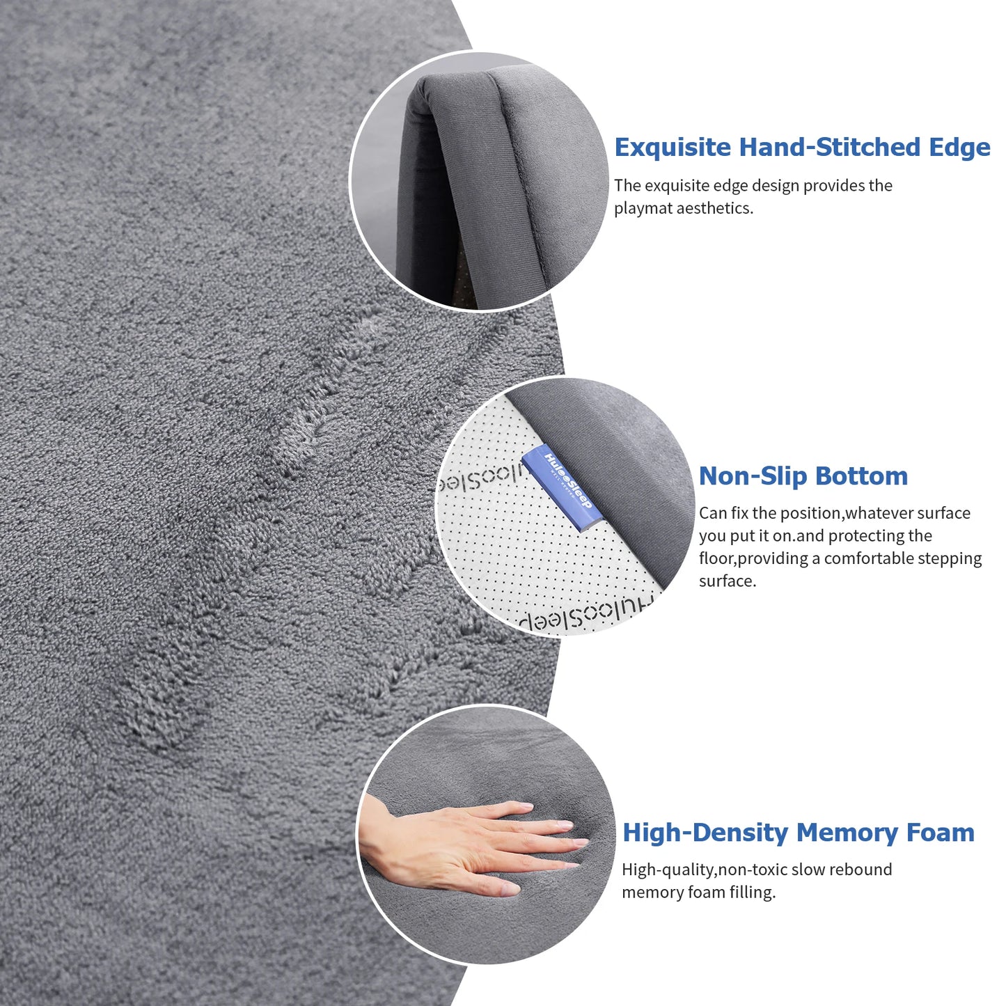 PaPaMat Memory Foam Playpen Mat For Living Room Carpet