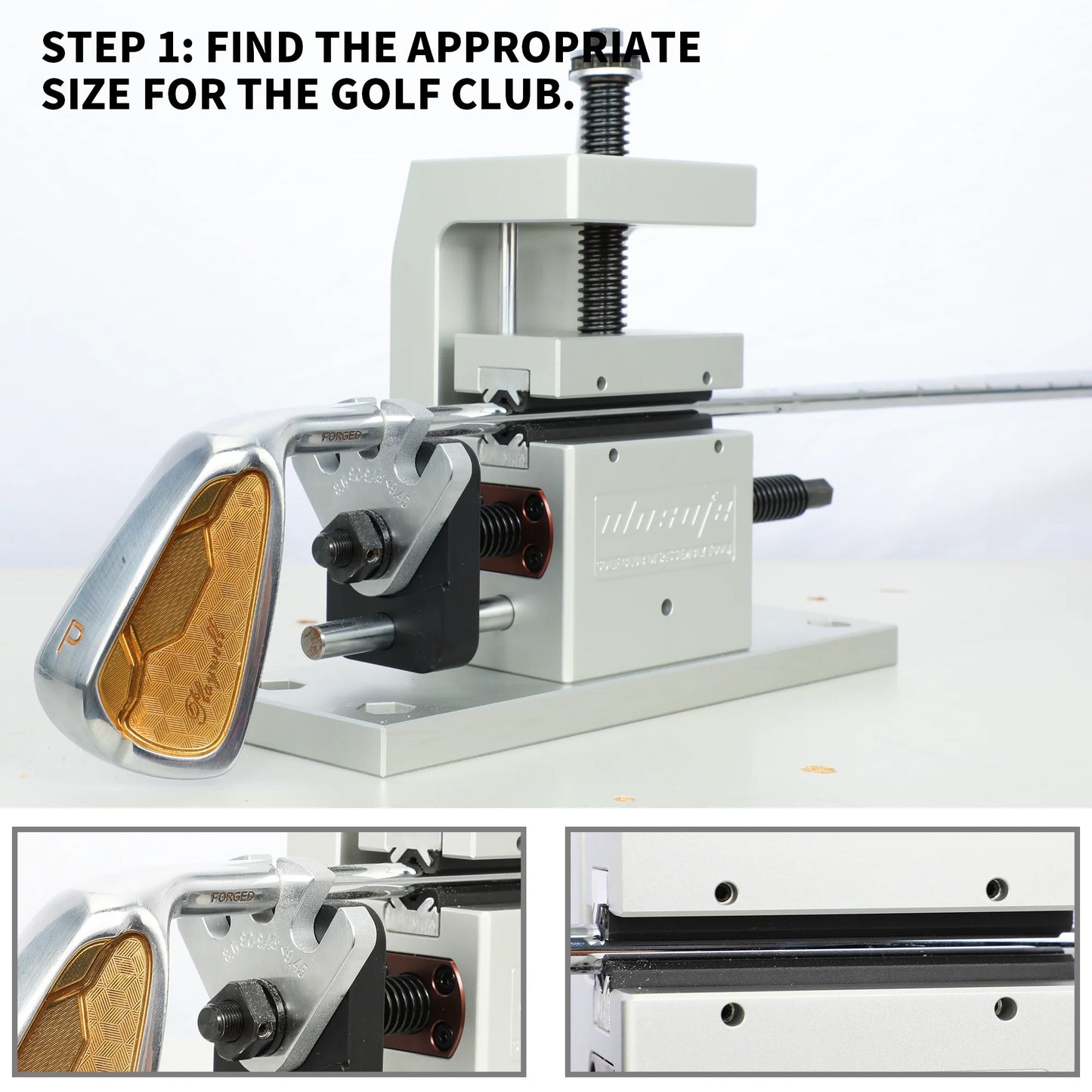 Wosofe Golf Shaft Puller And Clubhead Remover CNC Aluminum Alloy Tool
