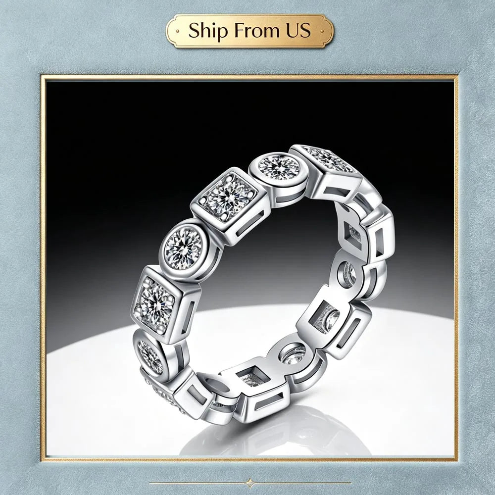 LYEE CYEE Moissanite Emerald Heart Ring for Women, Sterling Silver