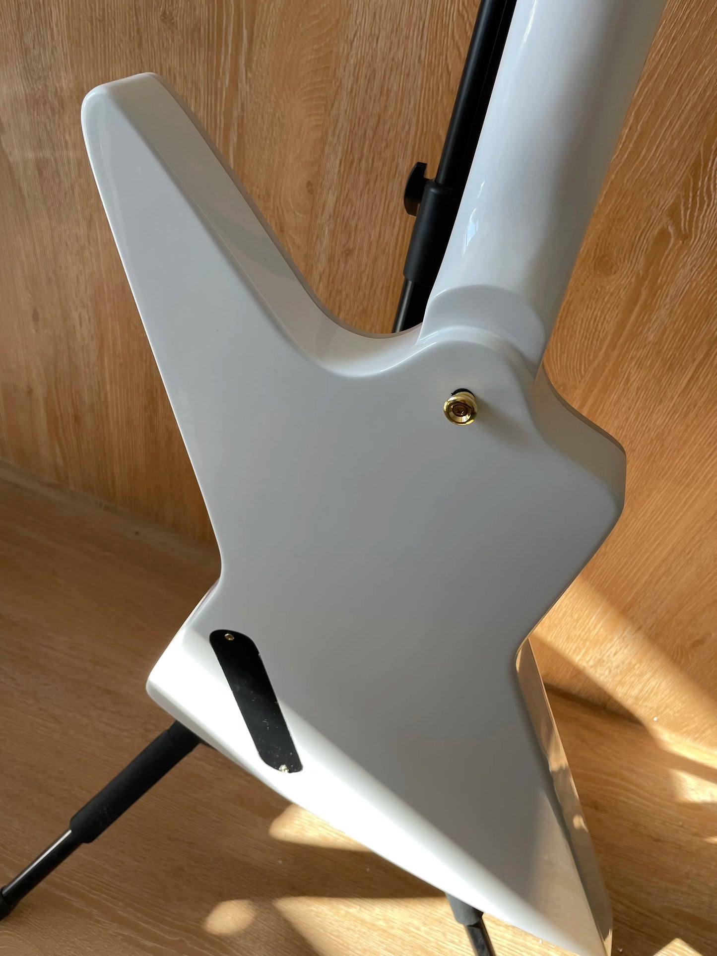Explorer Style Electric Guitar With HH Pickups And Mahogany Body