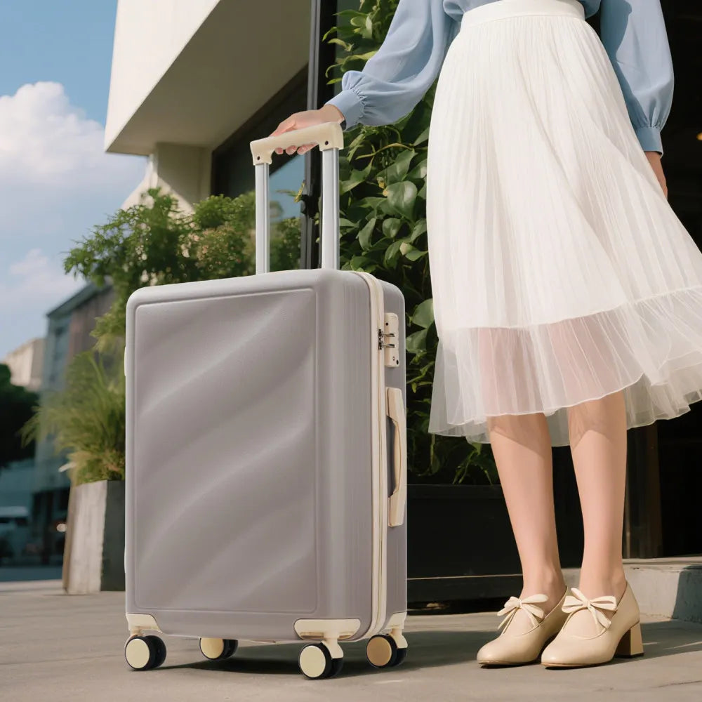 Lightweight ABS Luggage Set 3 Piece With Spinner Wheels and TSA Lock