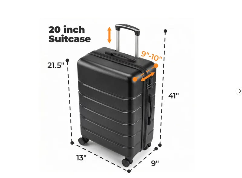 Expandable Hardside Spinner Suitcase Luggage For Travel