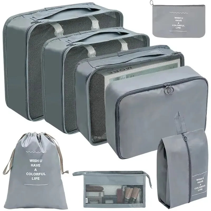 Travel Organizer Packing Cubes Set 7 To 11 Pcs Polyester Bags