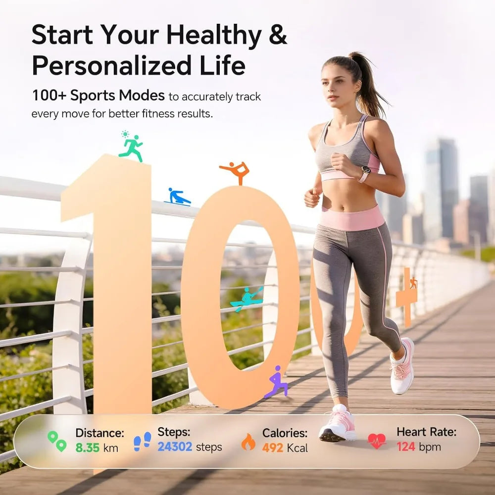 Smart Watch for Women Activity Tracker Call and Fitness Features