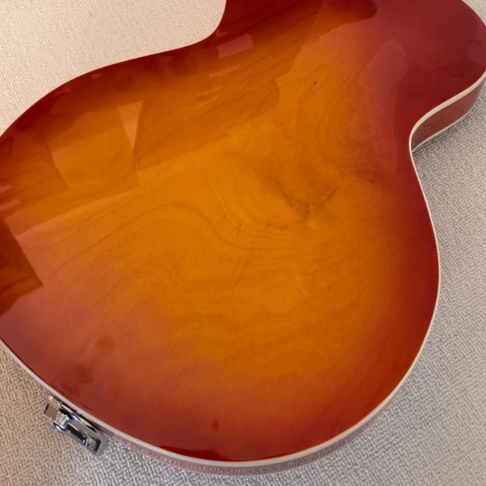 OUCEY 6-String Semi Hollow Maple Guitar with Bigsby Tremolo