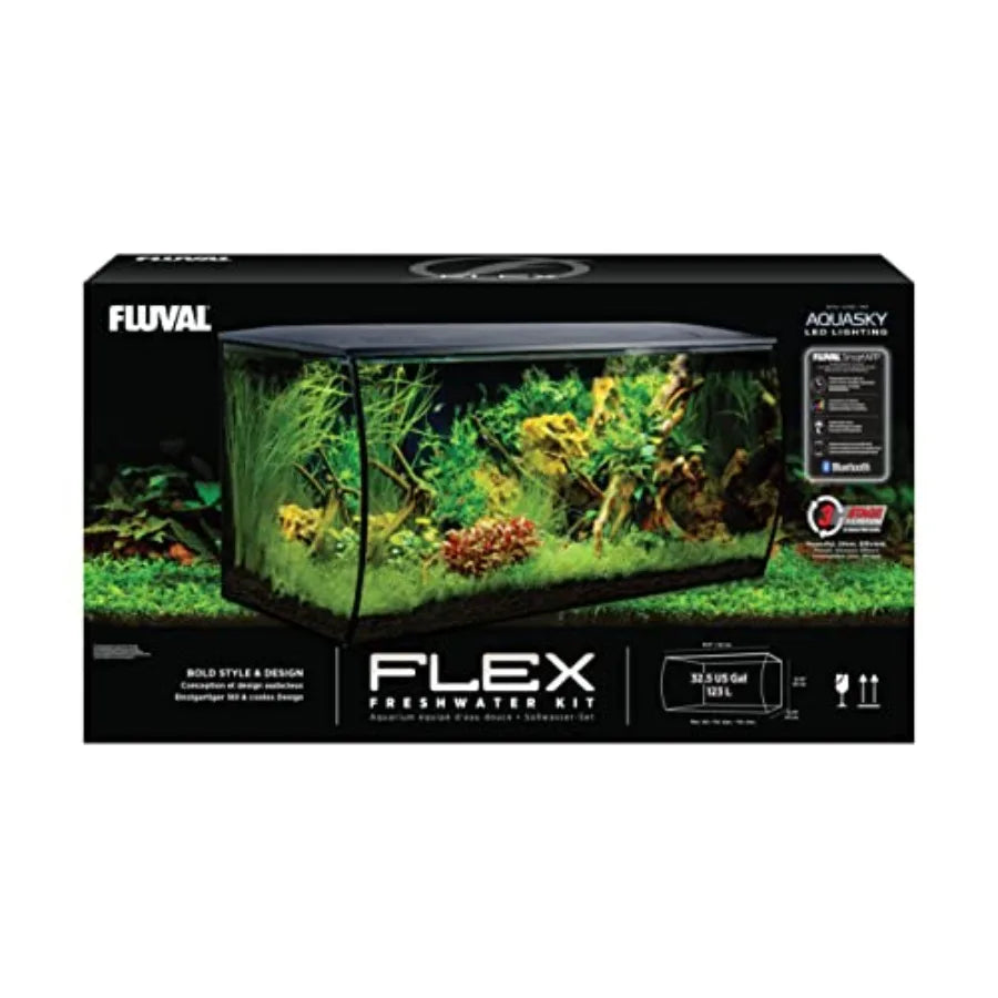 Aquarium Kit for Fish and Plants With LED Lights and Filtration
