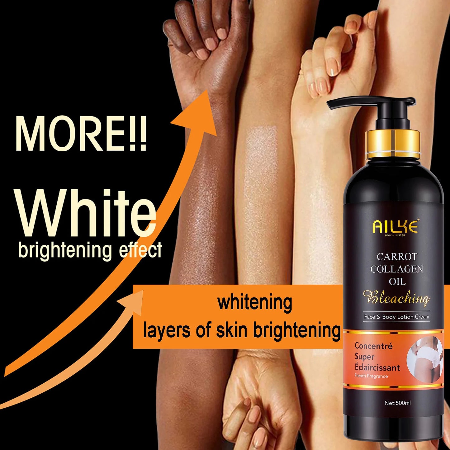 AILKE Skin Whitening Serum For Face And Body With Collagen