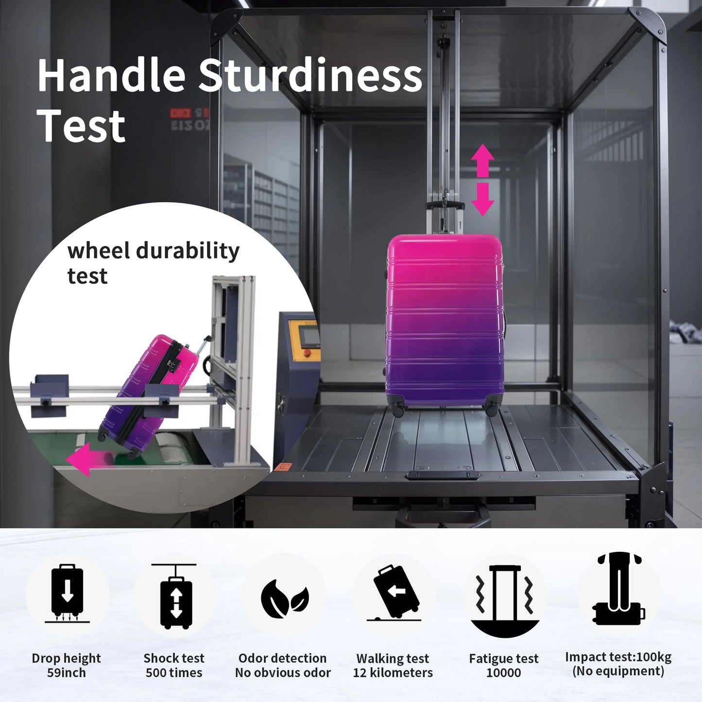 Hardshell Luggage Set 3 Piece Expandable Lightweight Spinner Wheels TSA Lock