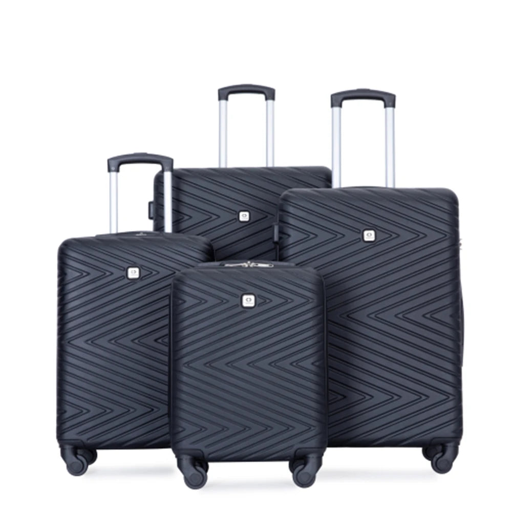 Travelhouse 4 Piece ABS Luggage Set With Spinner Wheels And TSA Lock