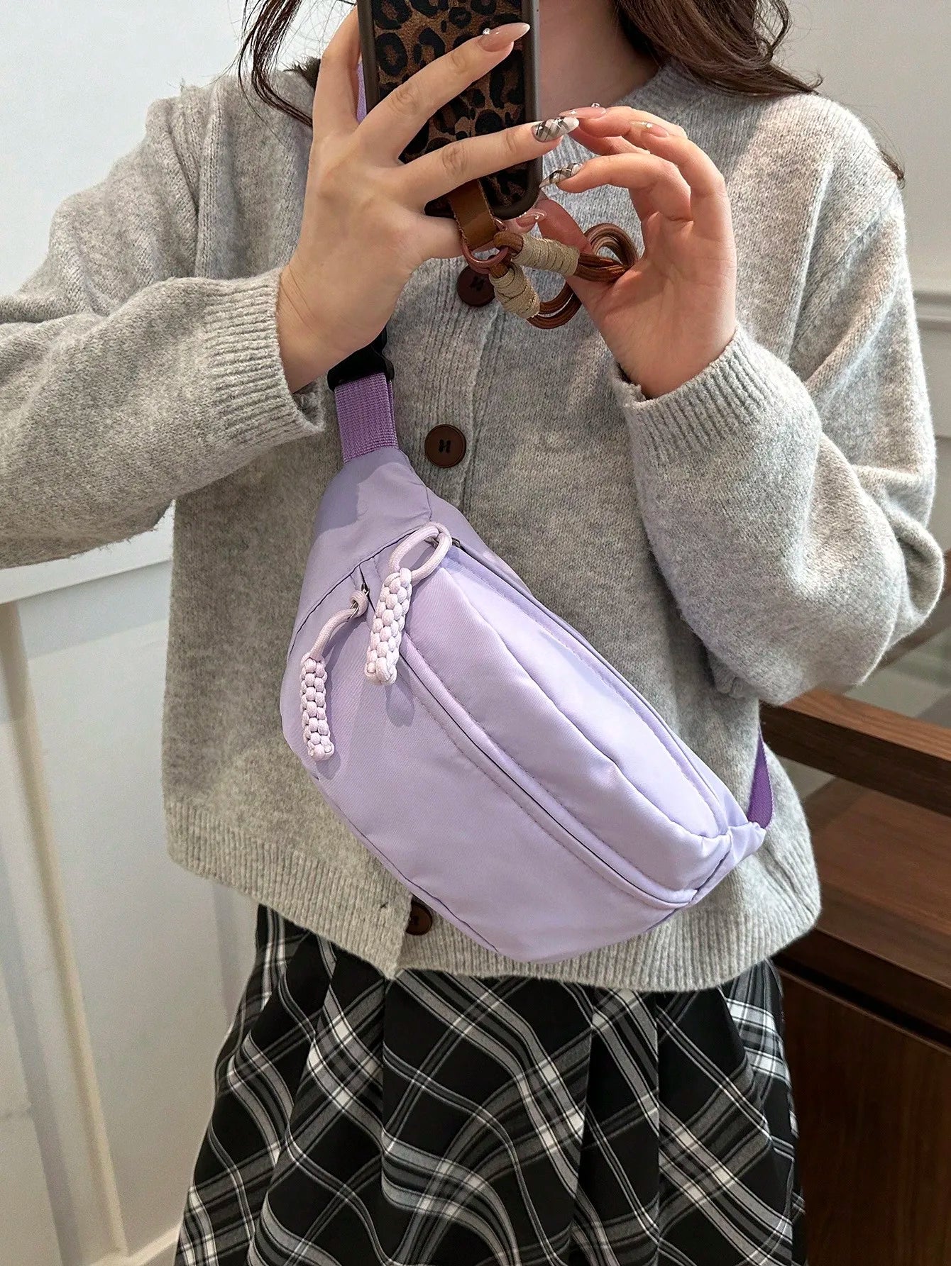 Women's Canvas Shoulder Bag Crossbody Purse For Outdoor Sports