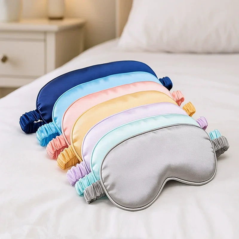 Double Sided Silk Sleep Eye Mask Light Blocking Travel Breathable