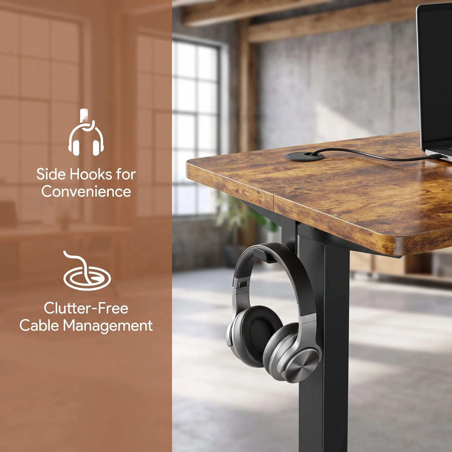 K Kyspho Electric Standing Desk With 4 Memory Height Settings